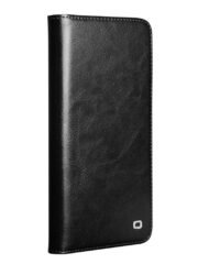 QIALINO For Samsung Galaxy S25 FE Wallet Case Waxy Genuine Leather Flip Phone Cover by The Case Factory