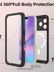 REDPEPPER FS / FM Series For iPhone 17 Pro Clear Case IP68 Waterproof Phone Cover | Compatible with MagSafe by The Case Factory