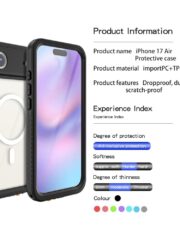REDPEPPER FS / FM Series For iPhone Air Clear Case IP68 Waterproof Phone Cover | Compatible with MagSafe by The Case Factory