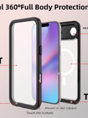 REDPEPPER FS / FM Series For iPhone Air Clear Case IP68 Waterproof Phone Cover | Compatible with MagSafe by The Case Factory