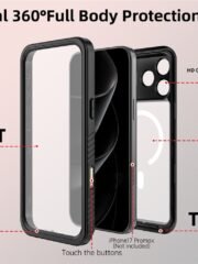 REDPEPPER FS / FM Series For iPhone 17 Pro Max Clear Case IP68 Waterproof Phone Cover | Compatible with MagSafe by The Case Factory