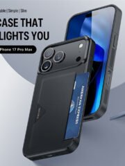 DUX DUCIS Pocard Series For iPhone 17 Pro Max Case Card Holder Leather Phone Cover by The Case Factory