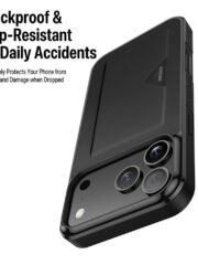 DUX DUCIS Pocard Series For iPhone 17 Pro Max Case Card Holder Leather Phone Cover by The Case Factory