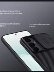 NILLKIN Camshield Pro for Samsung Galaxy S25 FE Case TPU-PC Phone Cover with Slider Camera | Compatible with MagSafe by The Case Factory