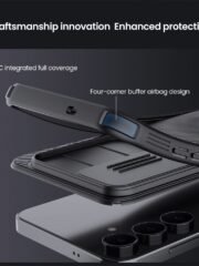 NILLKIN Camshield Pro for Samsung Galaxy S25 FE Case TPU-PC Phone Cover with Slider Camera | Compatible with MagSafe by The Case Factory