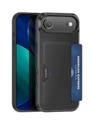 DUX DUCIS Pocard Series For iPhone Air Case Card Holder Leather Phone Cover Black iPhone Air by The Case Factory