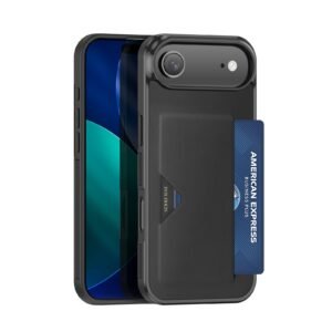 DUX DUCIS Pocard Series For iPhone Air Case Card Holder Leather Phone Cover Black iPhone Air by The Case Factory