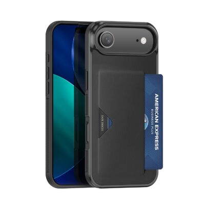 DUX DUCIS Pocard Series For iPhone Air Case Card Holder Leather Phone Cover Black iPhone Air by The Case Factory