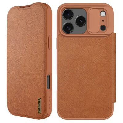 NILLKIN Qin Pro Series for iPhone 17 Pro Case with Card Slots Leather Phone Cover by The Case Factory