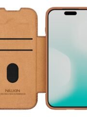 NILLKIN Qin Pro Series for iPhone 17 Pro Case with Card Slots Leather Phone Cover by The Case Factory