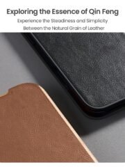 NILLKIN Qin Pro Series for iPhone 17 Pro Case with Card Slots Leather Phone Cover by The Case Factory