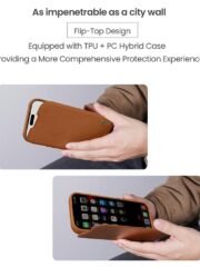 NILLKIN Qin Pro Series for iPhone 17 Pro Case with Card Slots Leather Phone Cover by The Case Factory
