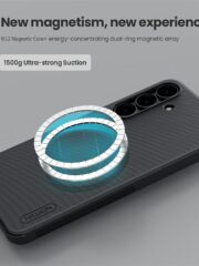 NILLKIN Frosted Shield Pro for Samsung Galaxy S25 FE Case Compatible with MagSafe PC-TPU Phone Cover by The Case Factory