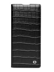 QIALINO For Samsung Galaxy Z Fold7 Case Crocodile Texture Genuine Leather Flip Phone Cover by The Case Factory