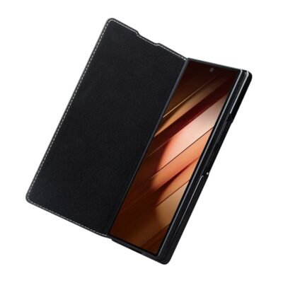 QIALINO For Samsung Galaxy Z Fold7 Case Genuine Leather Flip Phone Cover by The Case Factory