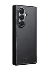 QIALINO For Samsung Galaxy Z Fold7 Case Genuine Leather Flip Phone Cover by The Case Factory