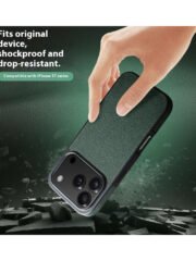 QIALINO For iPhone 17 Pro Detachable Genuine Cow Leather Wallet Case Compatible with MagSafe Phone Cover by The Case Factory