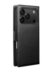 QIALINO For iPhone 17 Pro Detachable Genuine Cow Leather Wallet Case Compatible with MagSafe Phone Cover by The Case Factory