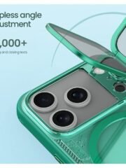 NILLKIN Iceblade CamProp For iPhone 17 Pro Magnetic Case Clear Lens Lid Kickstand Phone Cover by The Case Factory