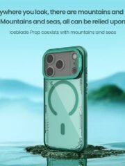 NILLKIN Iceblade CamProp For iPhone 17 Pro Magnetic Case Clear Lens Lid Kickstand Phone Cover by The Case Factory