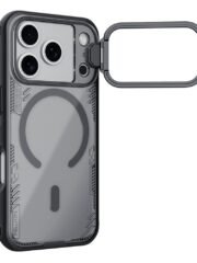 NILLKIN Iceblade CamProp For iPhone 17 Pro Magnetic Case Clear Lens Lid Kickstand Phone Cover Black iPhone 17 Pro by The Case Factory