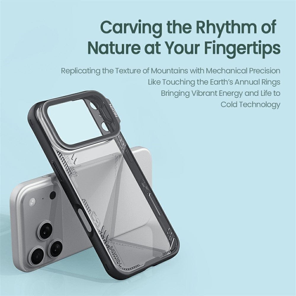 NILLKIN Iceblade CamProp For iPhone 17 Pro Case Clear Lens Lid Kickstand Phone Cover by The Case Factory