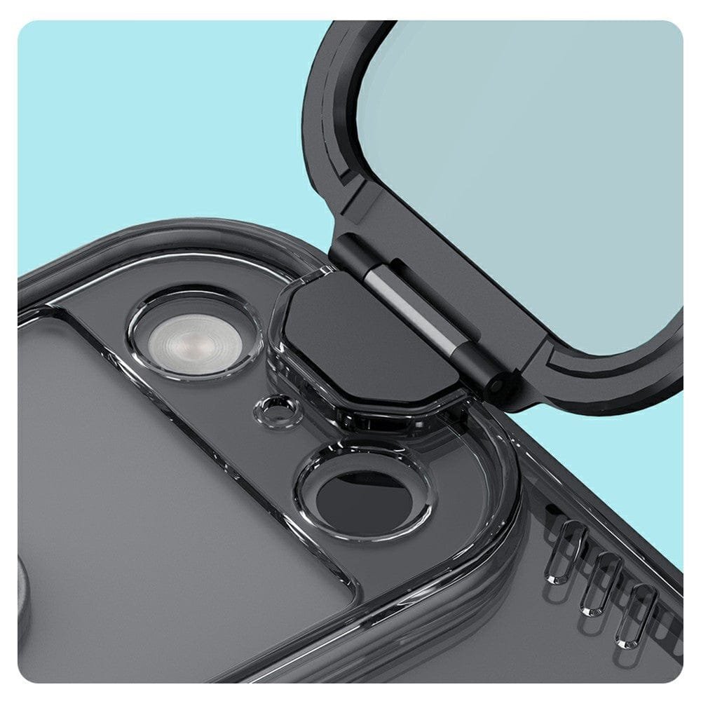 NILLKIN Iceblade CamProp For iPhone 17 Pro Case Clear Lens Lid Kickstand Phone Cover by The Case Factory