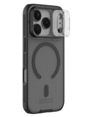 NILLKIN Camshield Pro Magnetic Series For iPhone 17 Pro Max Case Clear Black Phone Cover with Camera Slider As Shown iPhone 17 Pro Max by The Case Factory