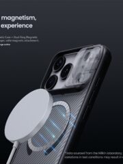 NILLKIN Camshield Pro Magnetic Series For iPhone 17 Pro Max Case Clear Black Phone Cover with Camera Slider by The Case Factory