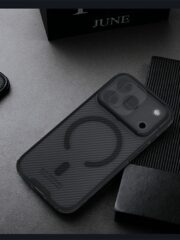 NILLKIN Camshield Pro Magnetic Series For iPhone 17 Pro Max Case Clear Black Phone Cover with Camera Slider by The Case Factory
