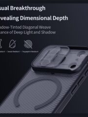 NILLKIN Camshield Pro Magnetic Series For iPhone 17 Pro Max Case Clear Black Phone Cover with Camera Slider by The Case Factory