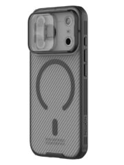NILLKIN Camshield Pro Magnetic Series For iPhone 17 Pro Max Case Clear Black Phone Cover with Camera Slider by The Case Factory