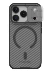 NILLKIN Camshield Pro Magnetic Series For iPhone 17 Pro Max Case Clear Black Phone Cover with Camera Slider by The Case Factory