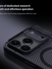 NILLKIN Camshield Pro Magnetic Series For iPhone 17 Pro Max Case Clear Black Phone Cover with Camera Slider by The Case Factory
