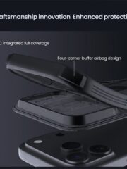 NILLKIN Camshield Pro Magnetic Series For iPhone 17 Pro Max Case Clear Black Phone Cover with Camera Slider by The Case Factory
