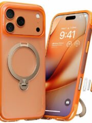 TORRAS Ostand Q3 Air Series For iPhone 17 Pro Max Case with Kickstand Compatible with MagSafe Shockproof Phone Cover Orange iPhone 17 Pro Max by The Case Factory