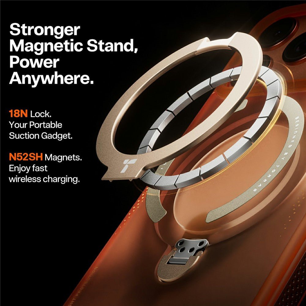 TORRAS Ostand Q3 Air Series For iPhone 17 Pro MagSafe Kickstand Case by The Case Factory