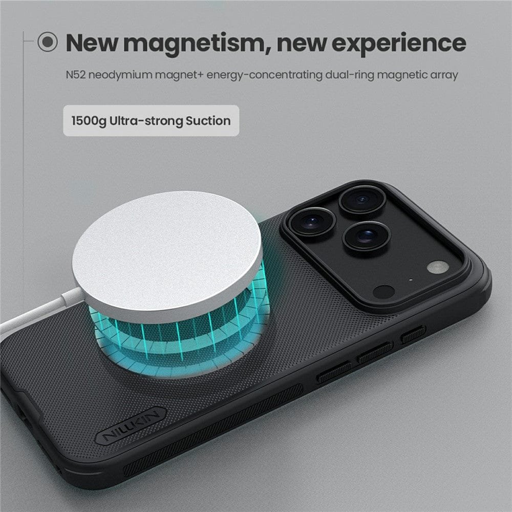 NILLKIN Frosted Shield Pro for iPhone 17 Pro Case Protective Phone Cover | Compatible with MagSafe by The Case Factory