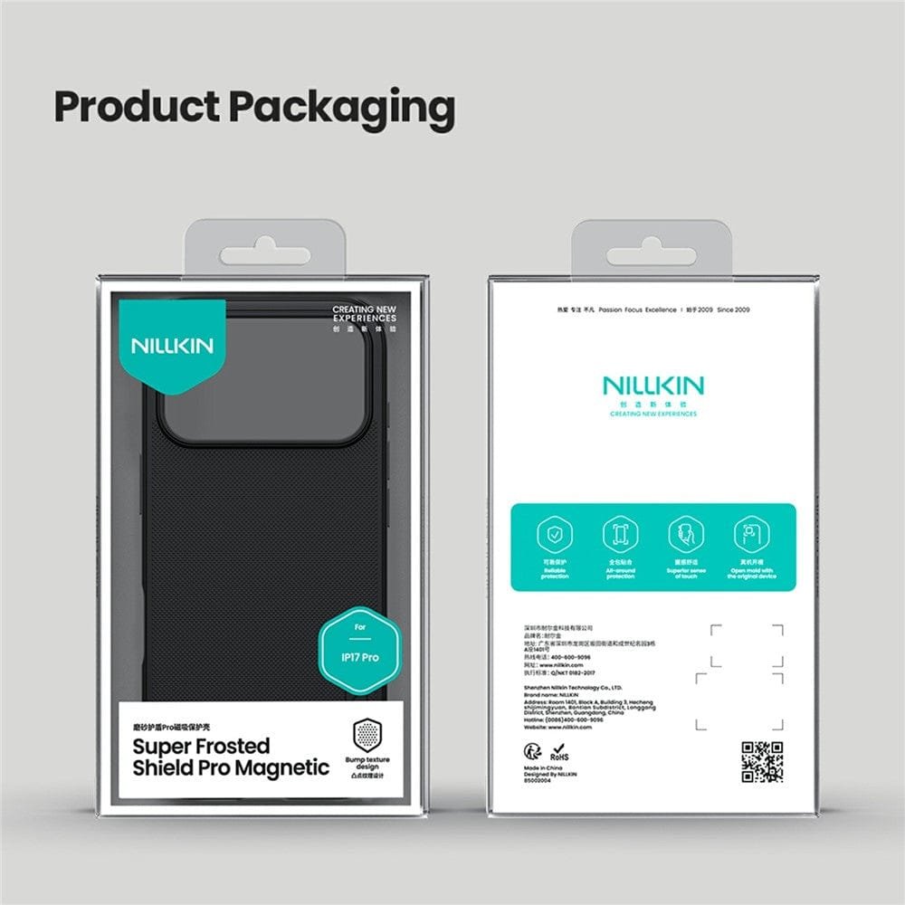 NILLKIN Frosted Shield Pro for iPhone 17 Pro Case Protective Phone Cover | Compatible with MagSafe by The Case Factory