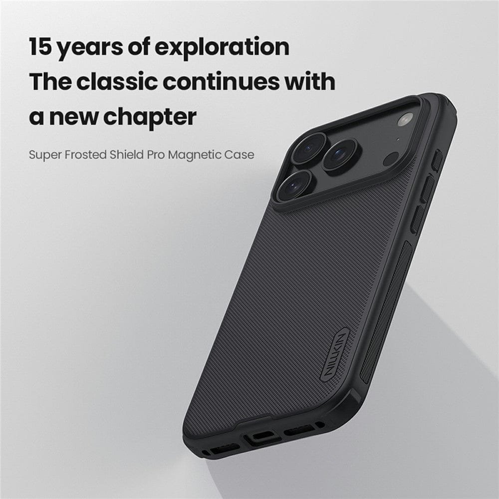 NILLKIN Frosted Shield Pro for iPhone 17 Pro Case Protective Phone Cover | Compatible with MagSafe by The Case Factory