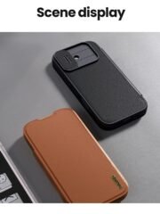 NILLKIN Qin Pro Series for iPhone 17 Case with Card Slots Leather Phone Cover by The Case Factory
