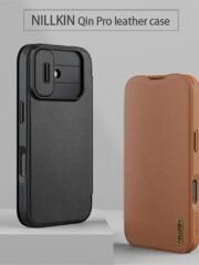 NILLKIN Qin Pro Series for iPhone 17 Case with Card Slots Leather Phone Cover by The Case Factory