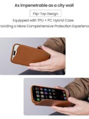 NILLKIN Qin Pro Series for iPhone 17 Case with Card Slots Leather Phone Cover by The Case Factory