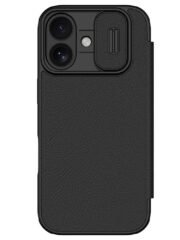 NILLKIN Qin Pro Series for iPhone 17 Case with Card Slots Leather Phone Cover Black iPhone 17 by The Case Factory