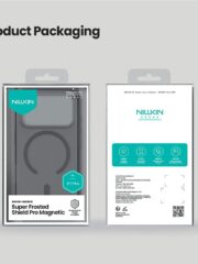 NILLKIN Super Frosted Shield Pro for iPhone 17 Pro Magnetic Case Matte Clear Black Phone Back Cover by The Case Factory