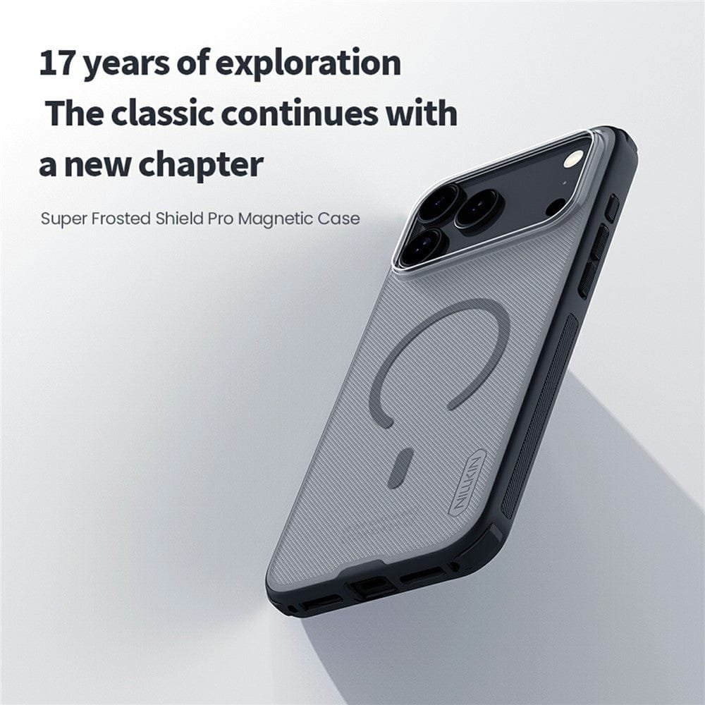 NILLKIN Super Frosted Shield Pro for iPhone 17 Pro Max Magnetic Case Matte Phone Cover by The Case Factory