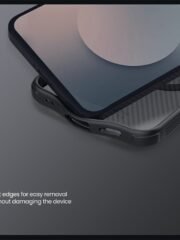 NILLKIN Camshield Pro Magnetic Series For Samsung Galaxy S25 FE Case TPU-PC Clear Black Phone Cover with Camera Slider by The Case Factory