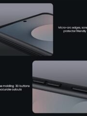 NILLKIN Camshield Pro Magnetic Series For Samsung Galaxy S25 FE Case TPU-PC Clear Black Phone Cover with Camera Slider by The Case Factory