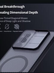 NILLKIN Camshield Pro Magnetic Series For Samsung Galaxy S25 FE Case TPU-PC Clear Black Phone Cover with Camera Slider by The Case Factory