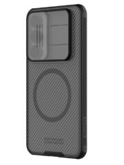 NILLKIN Camshield Pro Magnetic Series For Samsung Galaxy S25 FE Case TPU-PC Clear Black Phone Cover with Camera Slider by The Case Factory
